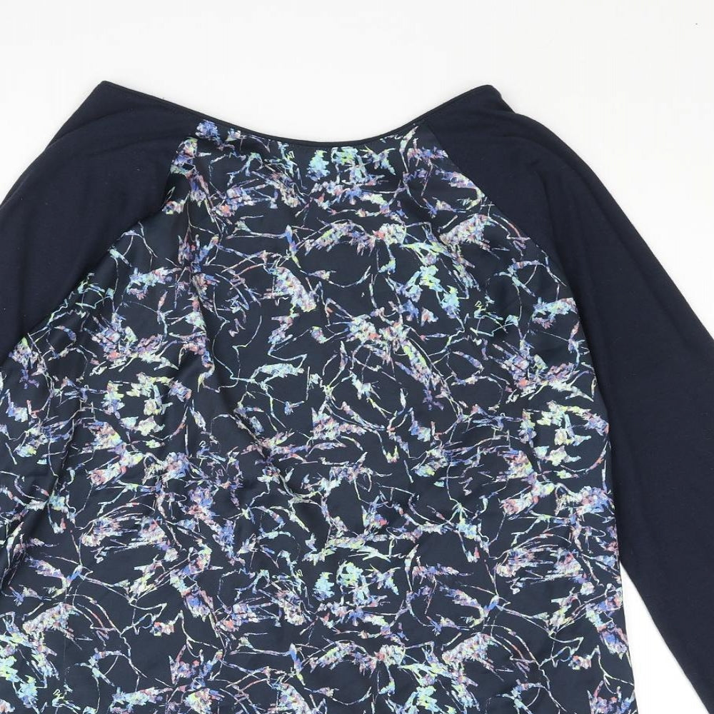 Womens UK Size 14 DASH Blue Basic Blouse
