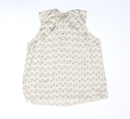 Womens UK Size 22 NEXT Beige Camisole Blouse