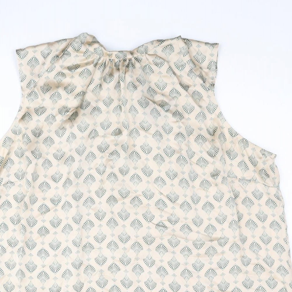 Womens UK Size 22 NEXT Beige Camisole Blouse
