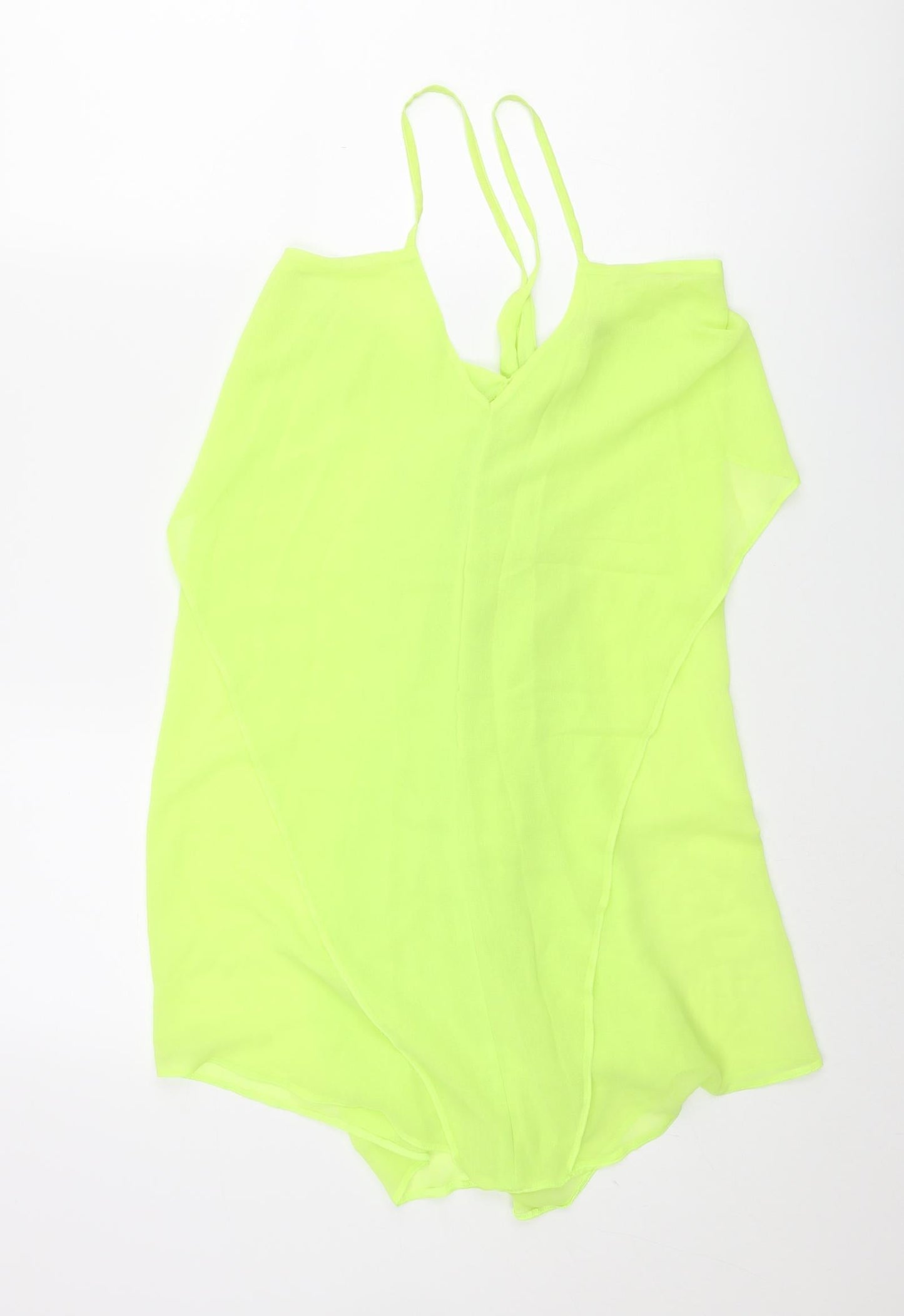 ASOS Womens Green Polyester Cover Up Size 8 - Slip Dress