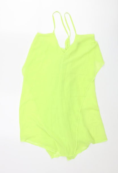 ASOS Womens Green Polyester Cover Up Size 8 - Slip Dress