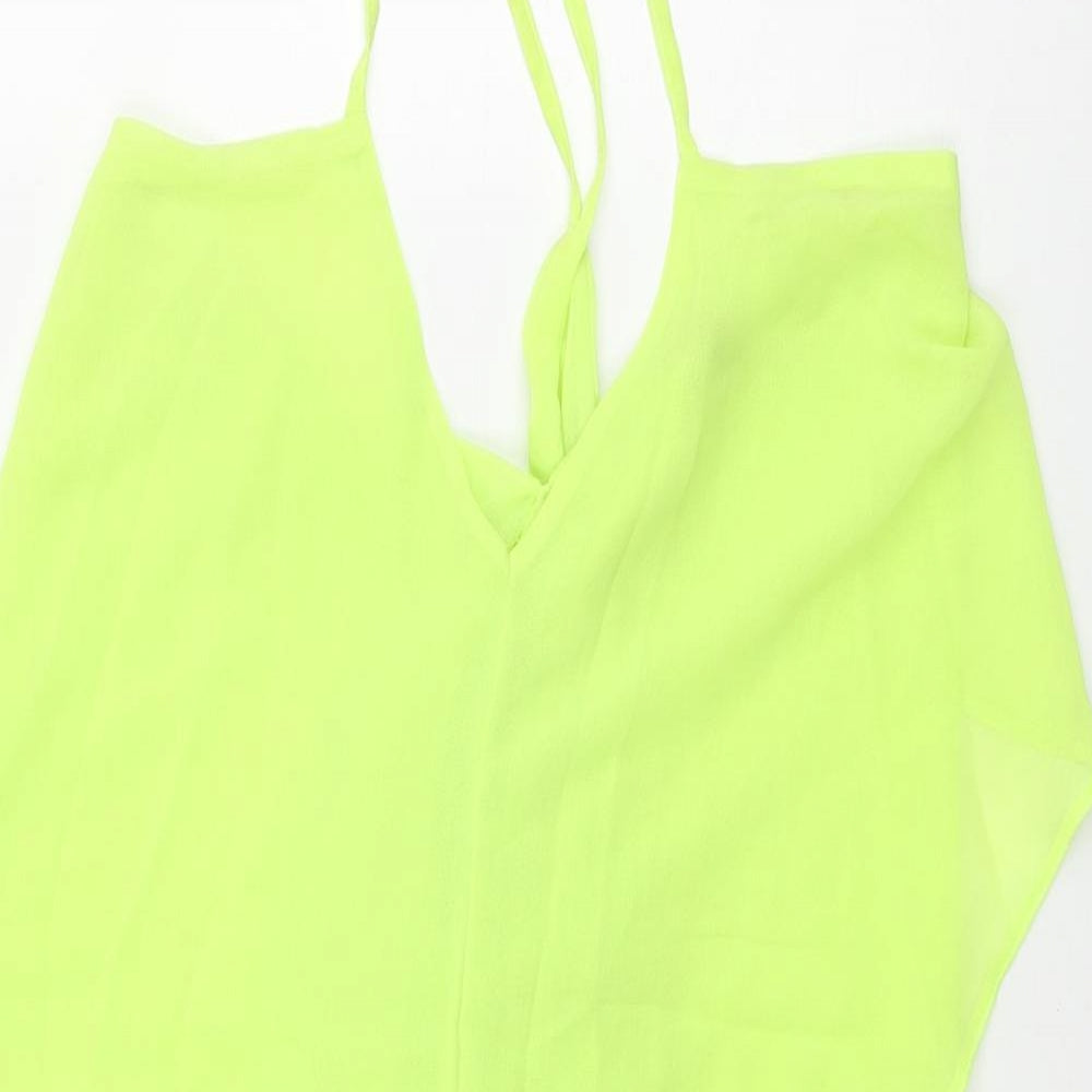 ASOS Womens Green Polyester Cover Up Size 8 - Slip Dress