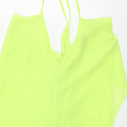 ASOS Womens Green Polyester Cover Up Size 8 - Slip Dress