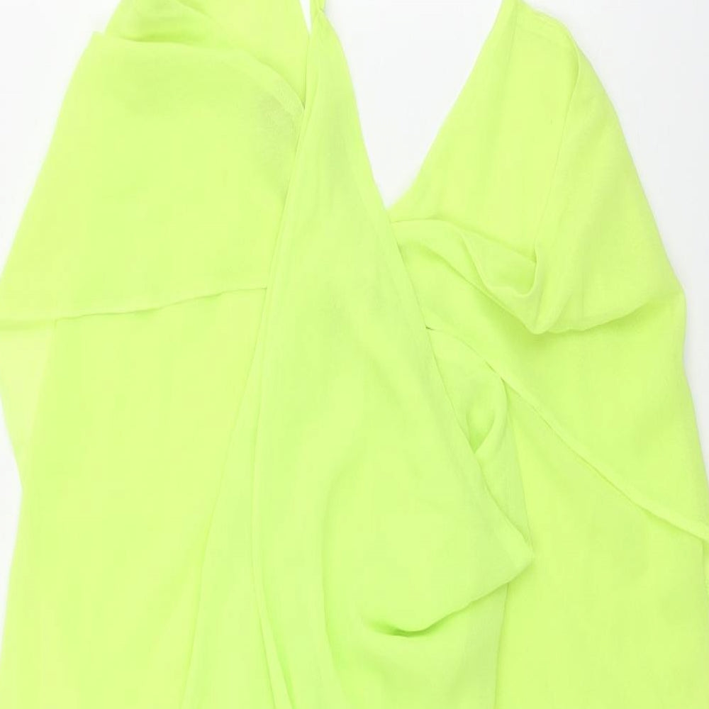 ASOS Womens Green Polyester Cover Up Size 8 - Slip Dress