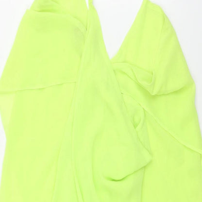 ASOS Womens Green Polyester Cover Up Size 8 - Slip Dress