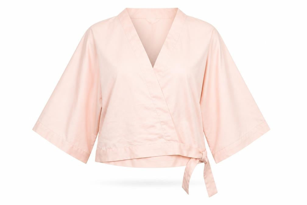 Womens UK Size M H&M Pink Kimono Blouse