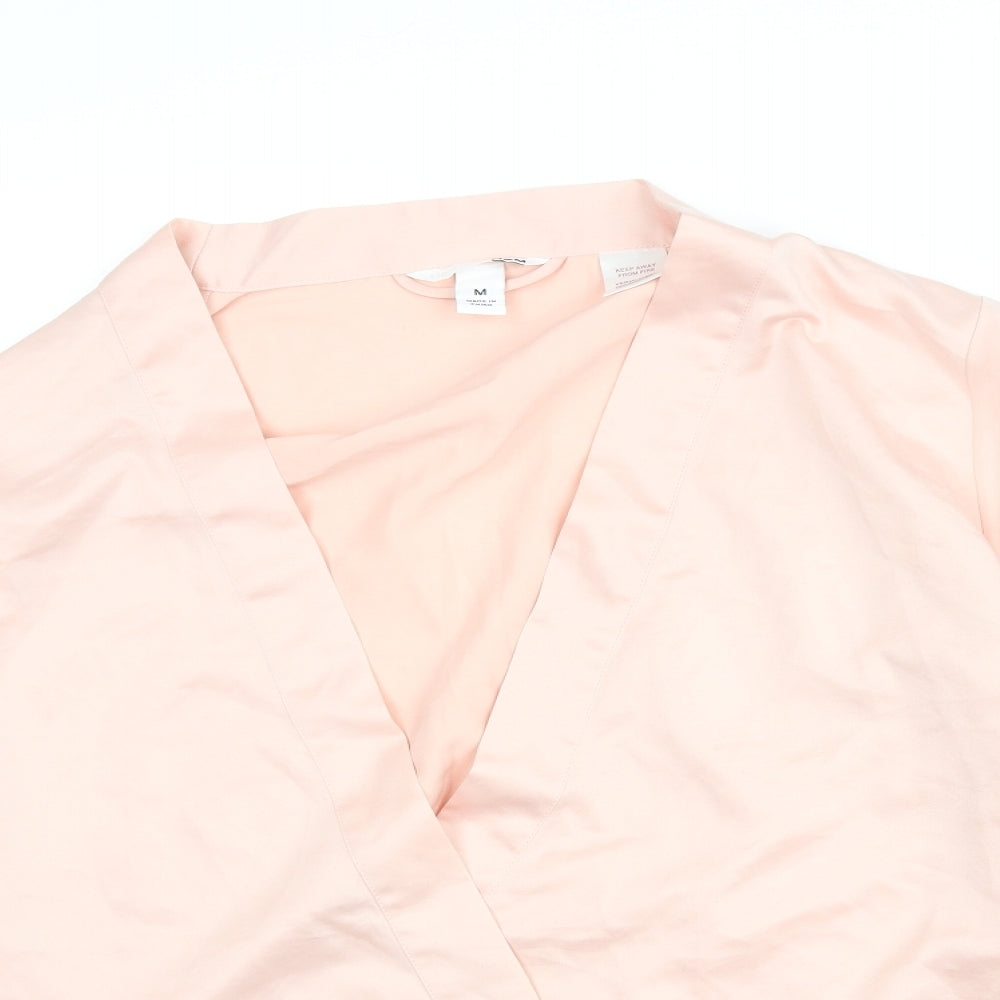 Womens UK Size M H&M Pink Kimono Blouse