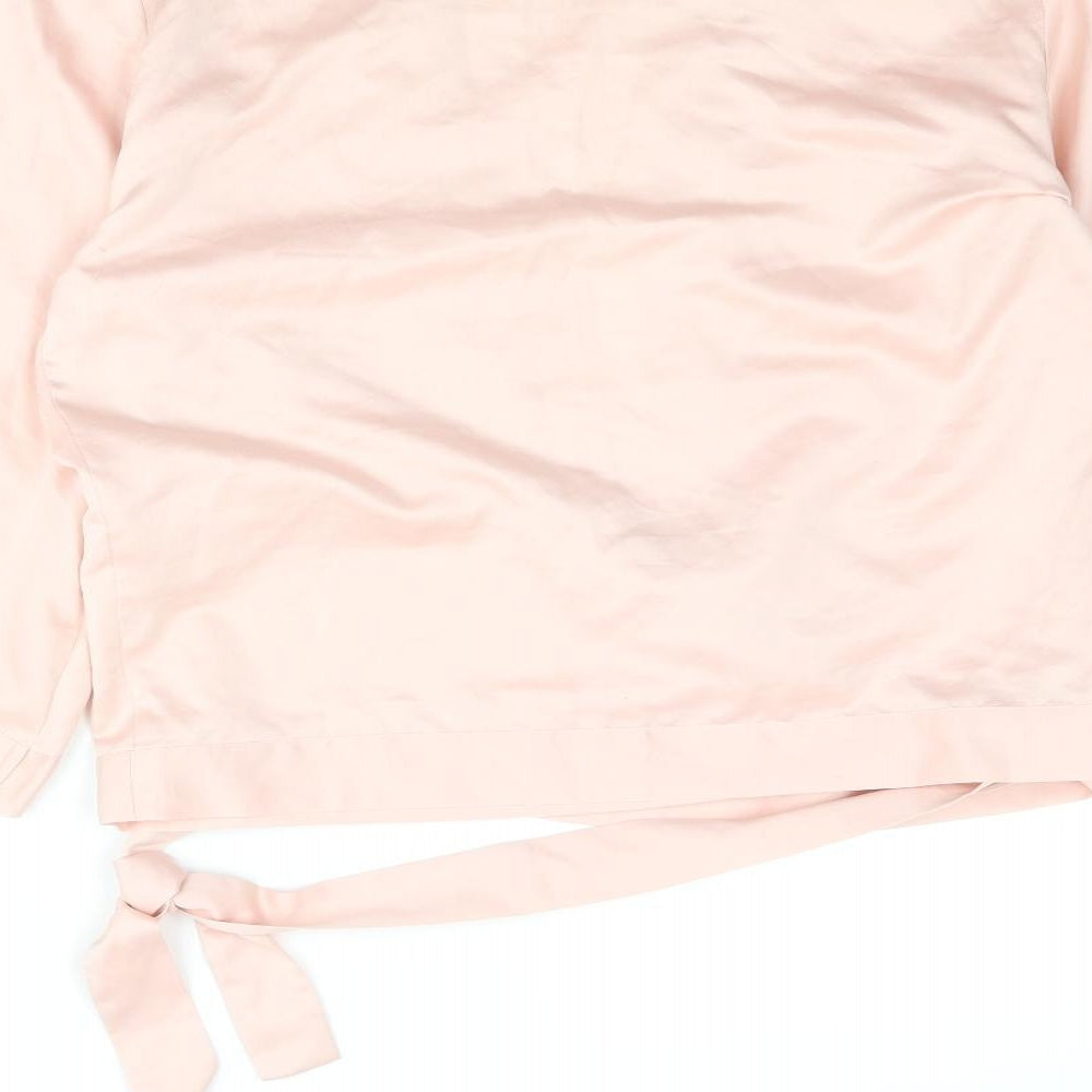 Womens UK Size M H&M Pink Kimono Blouse