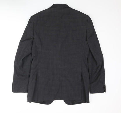 Mens UK Size M Simon Carter Regular Grey Suit Jacket