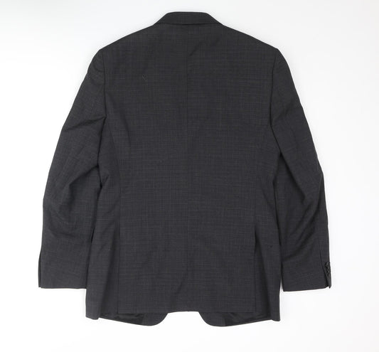 Mens UK Size M Simon Carter Regular Grey Suit Jacket