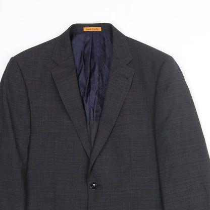 Mens UK Size M Simon Carter Regular Grey Suit Jacket