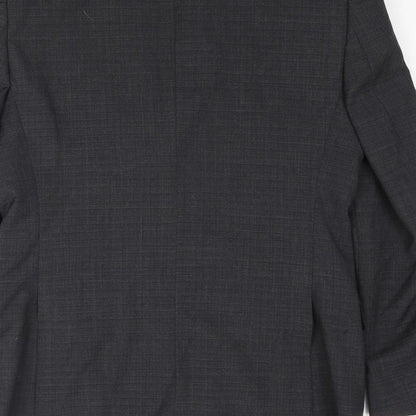 Mens UK Size M Simon Carter Regular Grey Suit Jacket