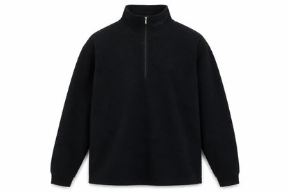 Cross Mens Black Polyester Henley Sweatshirt Size M
