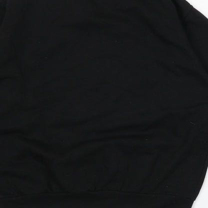 Mens UK Size M Stars & Stripes Black Pullover Sweatshirt