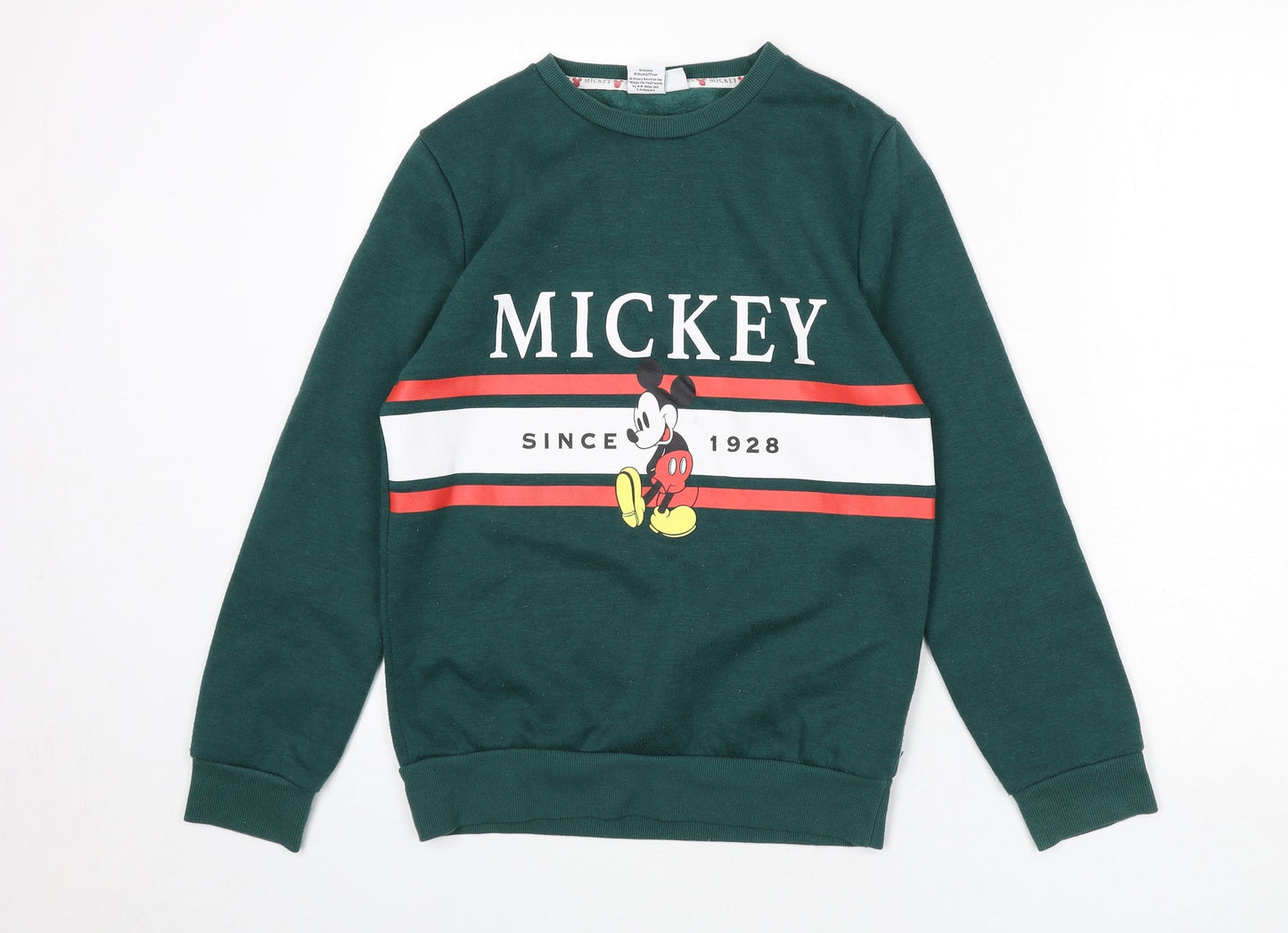 Womens UK Size 6 Disney Green Pullover Sweatshirt