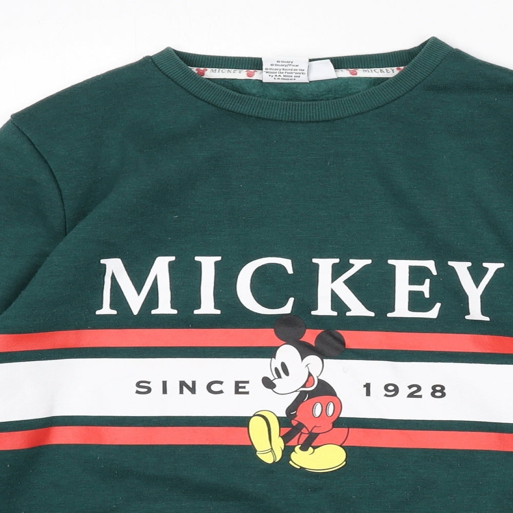 Womens UK Size 6 Disney Green Pullover Sweatshirt