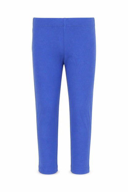 NEXT Girls Blue Cotton Capri Trousers Size 3 Years Regular Pullover - Leggings