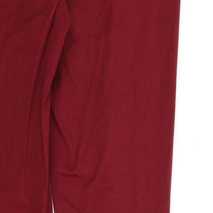 French Connection Womens Red Cotton Skinny Jeans Size 10 L26 in Regular Zip