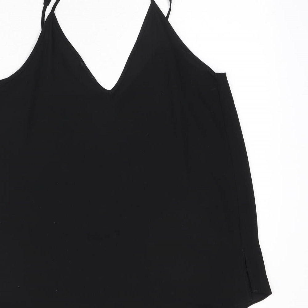 Womens UK Size 10 River Island Black Camisole Tank