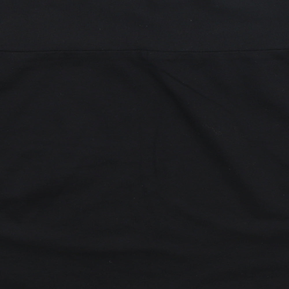 Marks and Spencer Womens Black Cotton Bandage Skirt Size 12