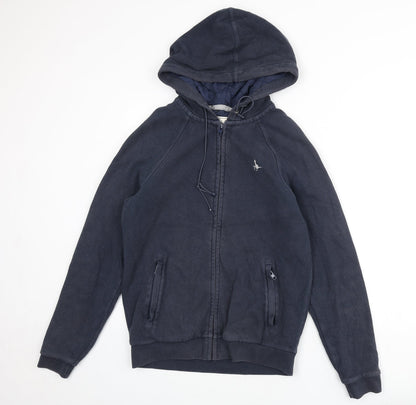 Mens UK Size XS Jack Wills Blue Full Zip Hoodie