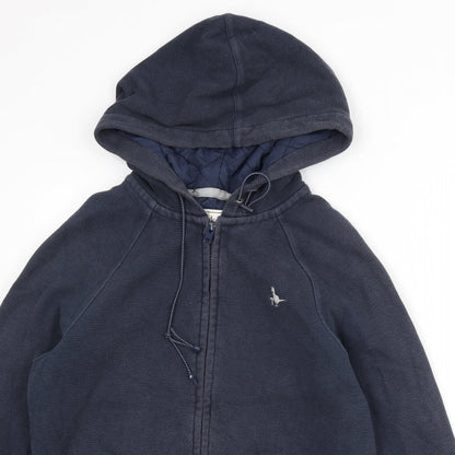 Mens UK Size XS Jack Wills Blue Full Zip Hoodie