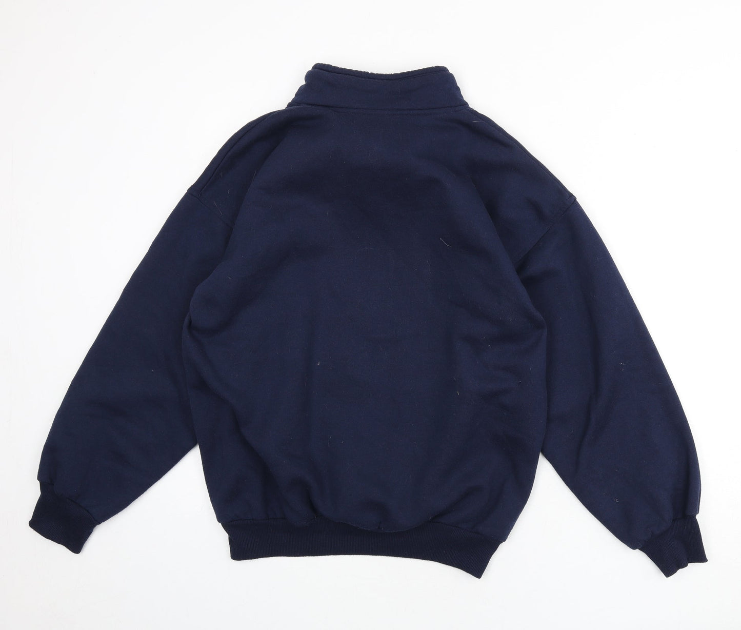 Cityscapes Womens Blue Polyester Pullover Sweatshirt Size M Zip