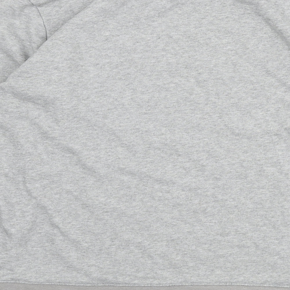 H&M Womens Grey Cotton Pullover Sweatshirt Size L Pullover - Slogan