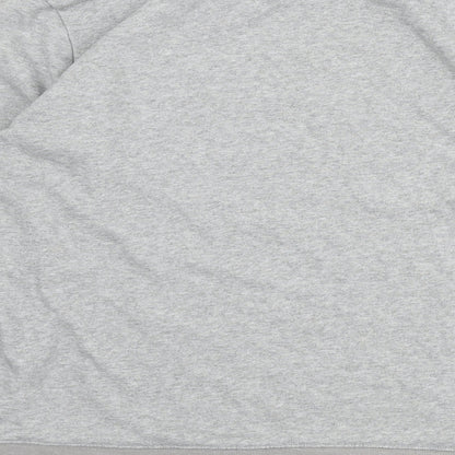 H&M Womens Grey Cotton Pullover Sweatshirt Size L Pullover - Slogan