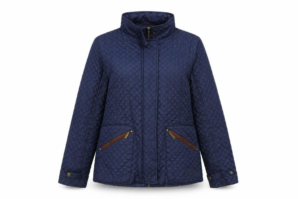 Womens UK Size S Horseware Blue Quilted Coat
