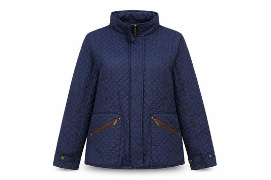 Womens UK Size S Horseware Blue Quilted Coat