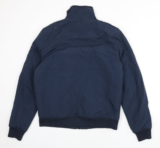 ASOS Mens Blue Bomber Jacket Jacket Size M Zip