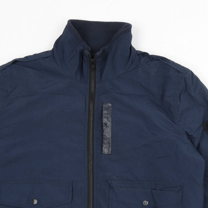 ASOS Mens Blue Bomber Jacket Jacket Size M Zip