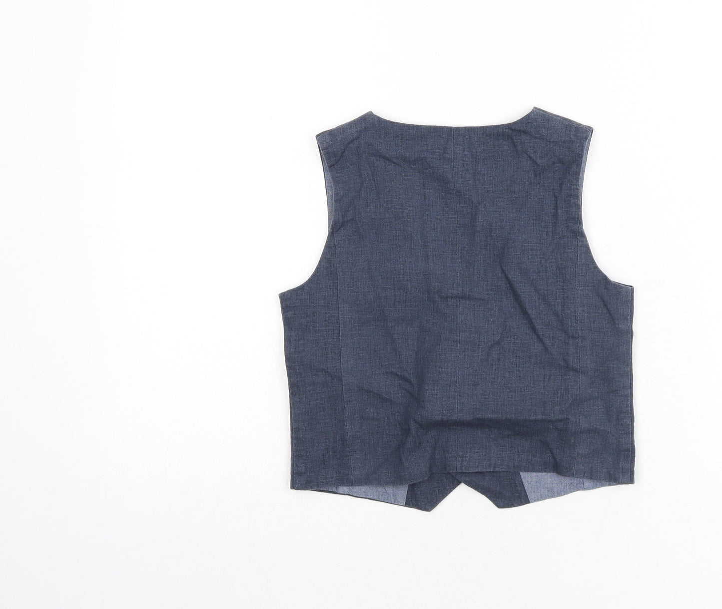 Autograph Boys Blue Jacket Waistcoat Size 4-5 Years Button