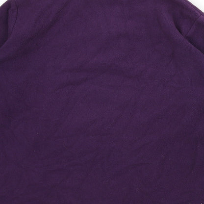 Freedom Trail Womens Purple Polyester Pullover Sweatshirt Size 10 Zip