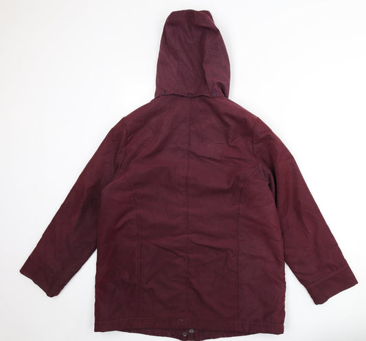 Womens UK Size 14 EWM Red Rain Coat