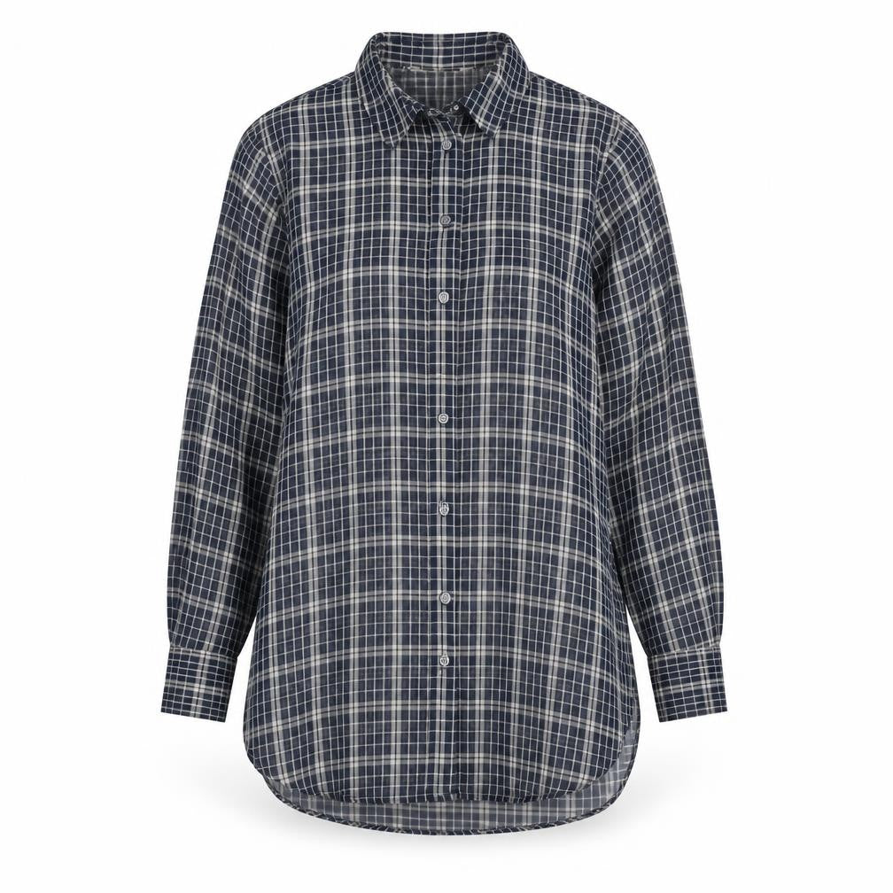 Womens UK Size 6 NEXT Blue Basic Button-Up