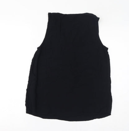 Womens UK Size M VERO MODA Black Basic Tank