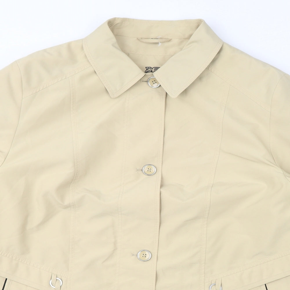 Barbara Labeck Womens Yellow Jacket Size 18 Button