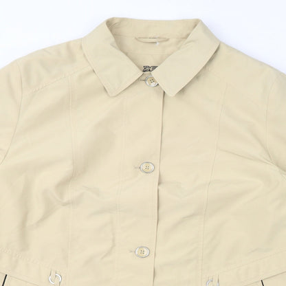 Barbara Labeck Womens Yellow Jacket Size 18 Button