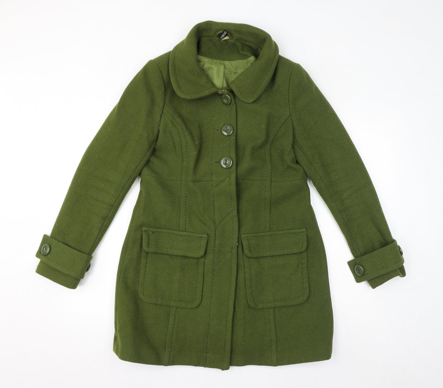 Divided by H&M Womens Green Jacket Size 14 Button