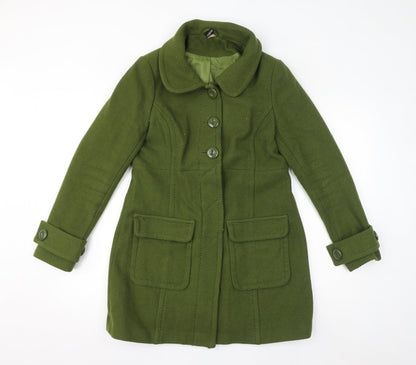 Divided by H&M Womens Green Jacket Size 14 Button