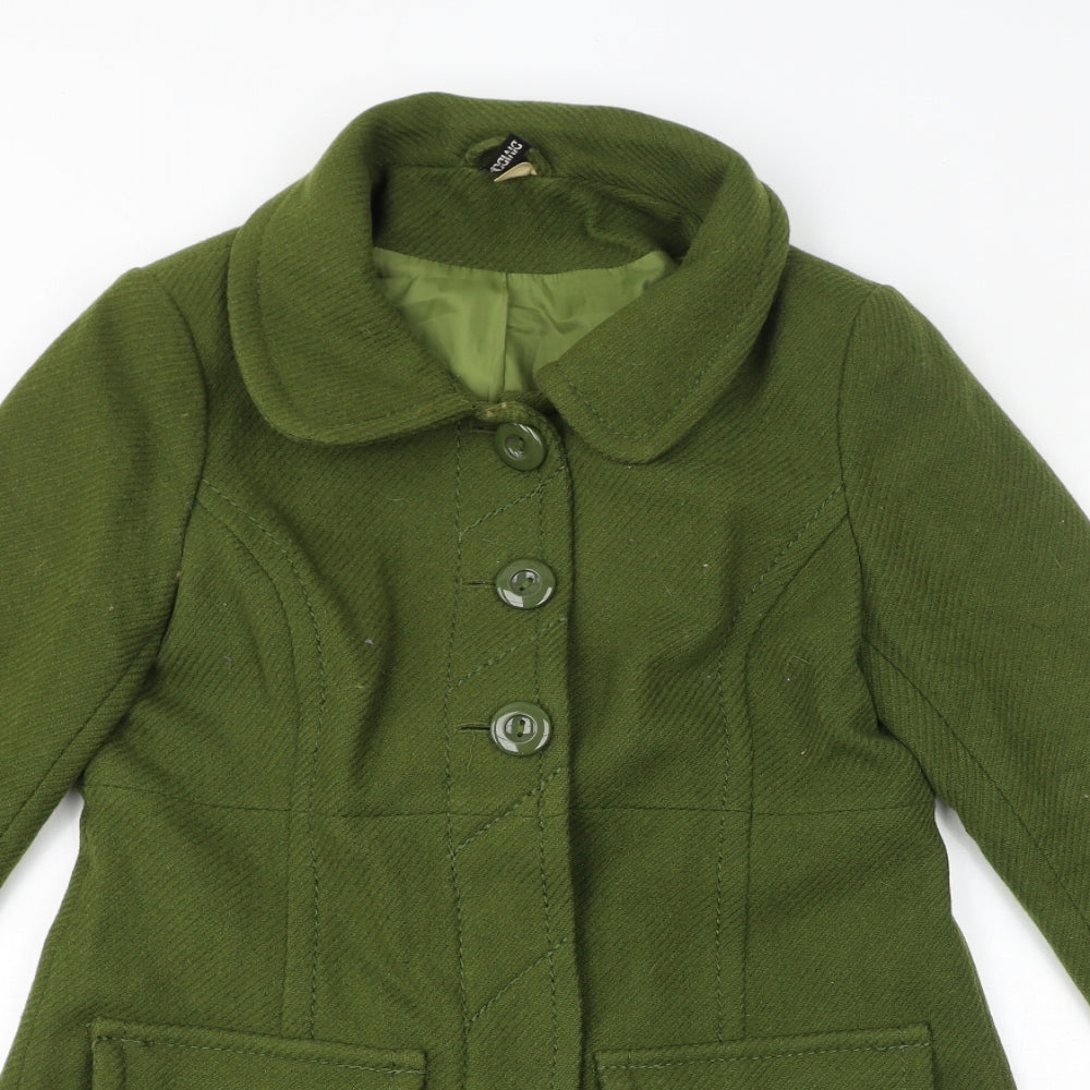 Divided by H&M Womens Green Jacket Size 14 Button