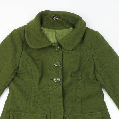 Divided by H&M Womens Green Jacket Size 14 Button