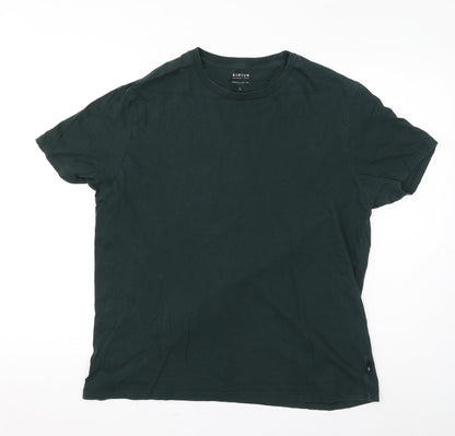 Burton Womens Green Cotton Basic T-Shirt Size L Crew Neck