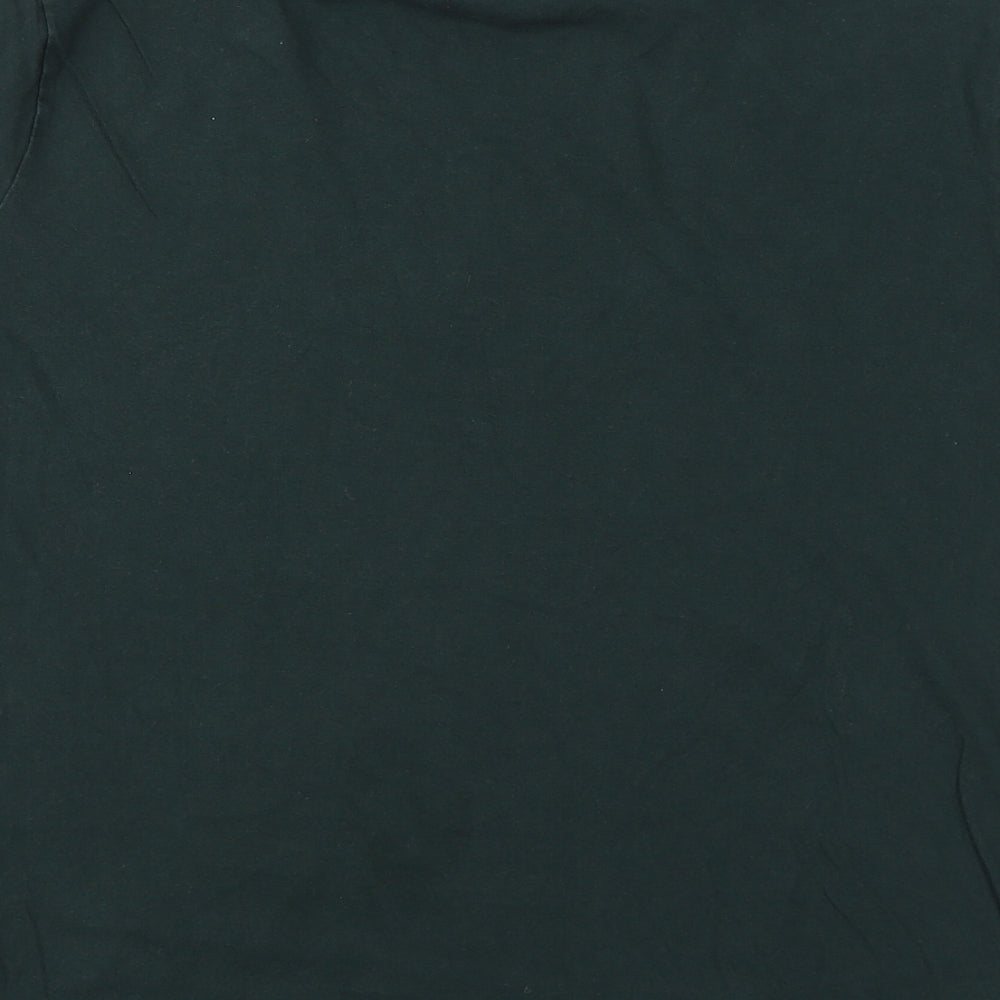 Burton Womens Green Cotton Basic T-Shirt Size L Crew Neck
