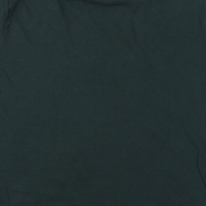 Burton Womens Green Cotton Basic T-Shirt Size L Crew Neck