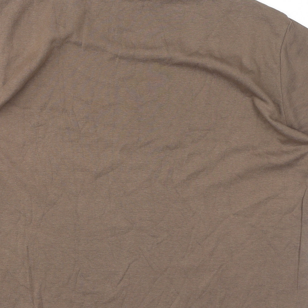 Womens UK Size XL Fransa Brown Basic T-Shirt
