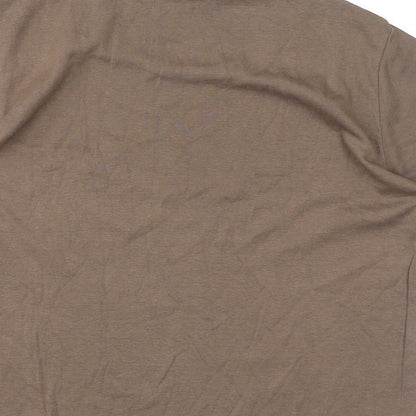 Womens UK Size XL Fransa Brown Basic T-Shirt