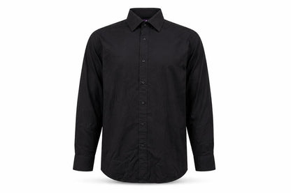 NEXT Mens Black Cotton Button-Up Size M Collared Button